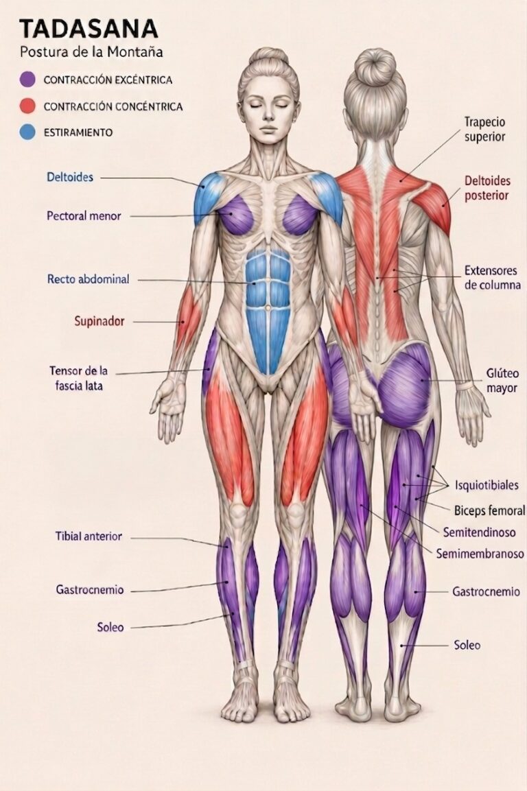 postura de la montaña yoga